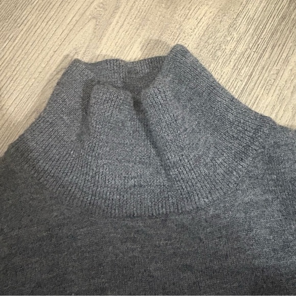 Vtg Spiegel 100% Merino Wool Turtleneck Sweater Gray Women’s Sz S Classic 90s - Picture 4 of 11